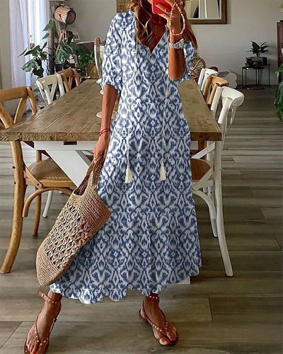 Clarisa | Vestido Bohemio de Verano con Escote en V