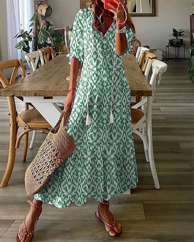 Clarisa | Vestido Bohemio de Verano con Escote en V