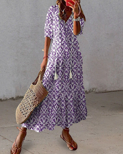 Clarisa | Vestido Bohemio de Verano con Escote en V