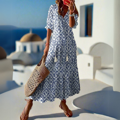 Floriza | Boho barriga-cobertura vestido de verano