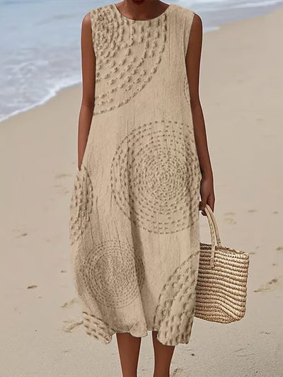 Laia | Vestido maxi con estampado texturizado