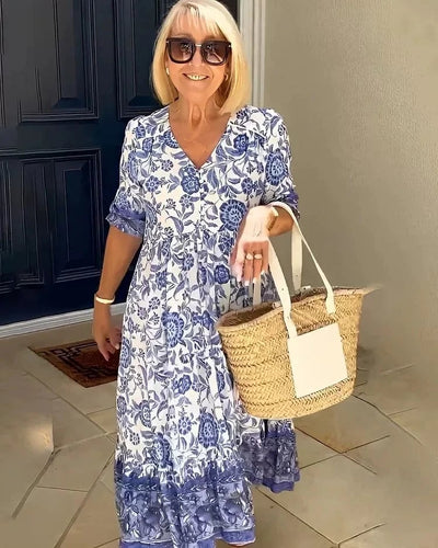 Zuri | Vestido Bohemio con Escote en Forma de V
