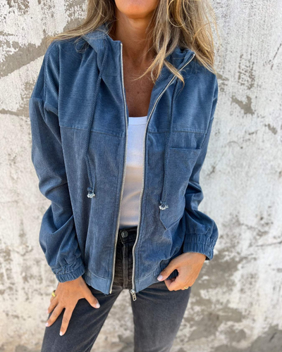 Brisa | Chaqueta de pana con capucha y cremallera