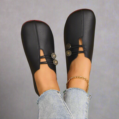 Elicia - Mocasines de ante de cabra premium