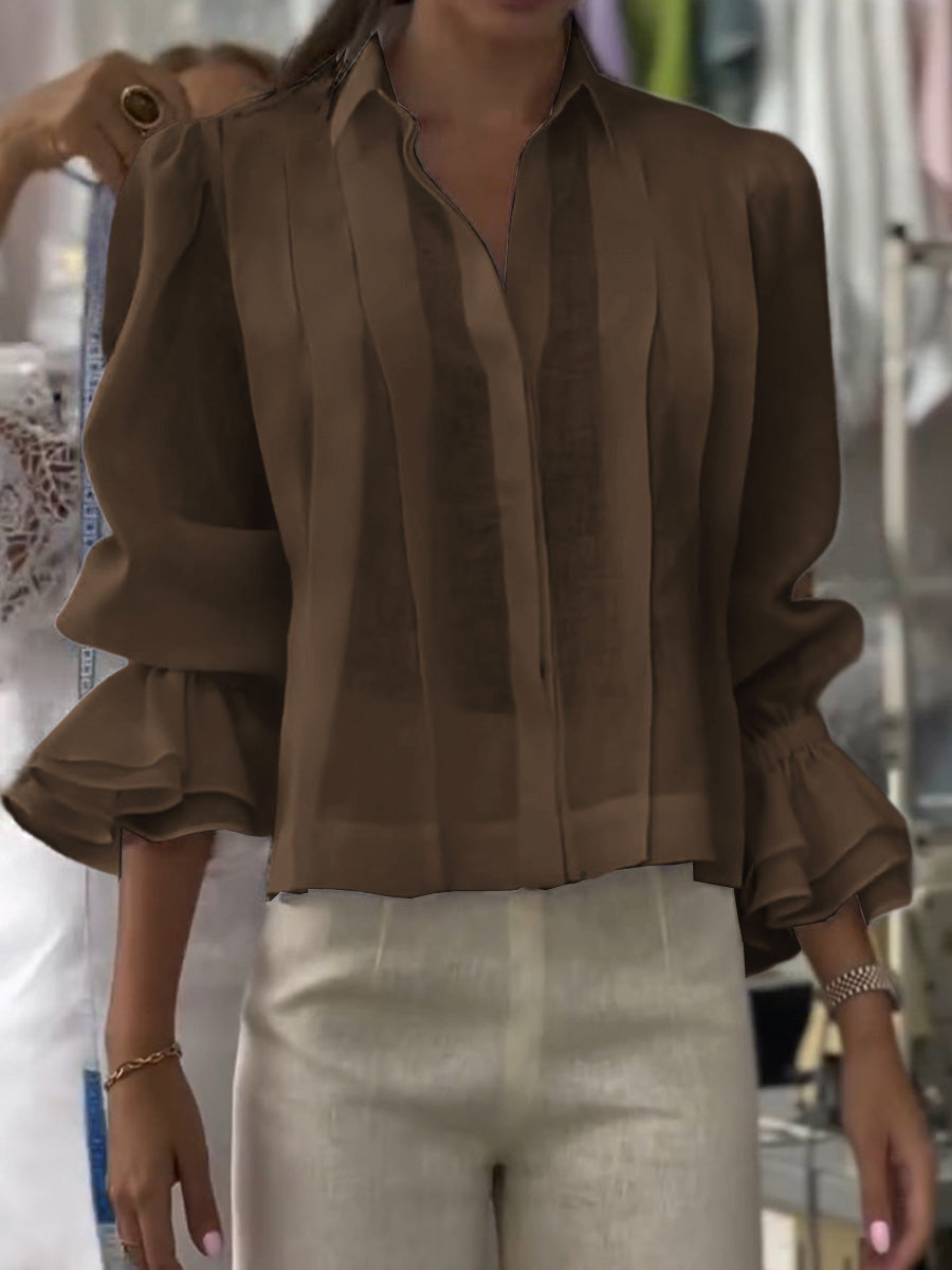 Alyss | Blusa con solapa elegante
