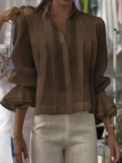 Alyss | Blusa con solapa elegante