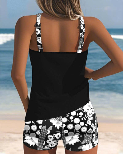 Candela | Bañador de dos piezas con ajuste cómodo y estilo playero floral