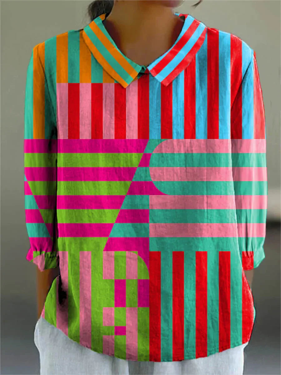 Brina | Blusa vintage colorida