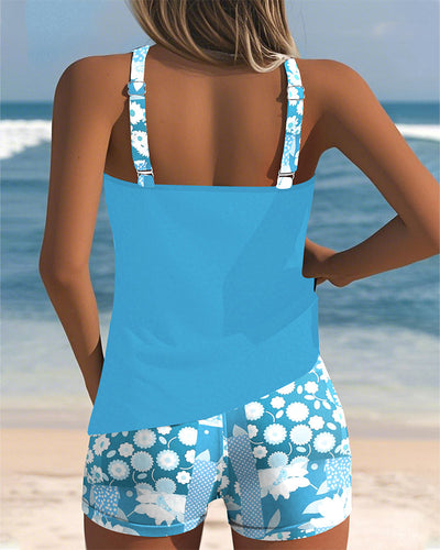Candela | Bañador de dos piezas con ajuste cómodo y estilo playero floral