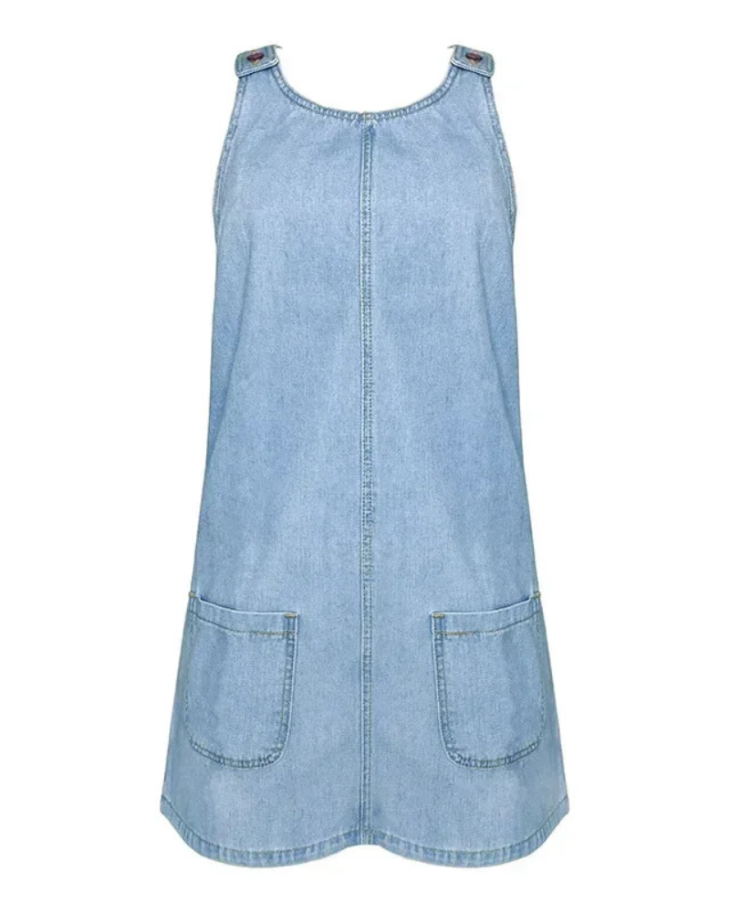 Crisann | Vestido de verano de denim práctico y ligero