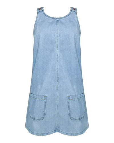 Crisann | Vestido de verano de denim práctico y ligero