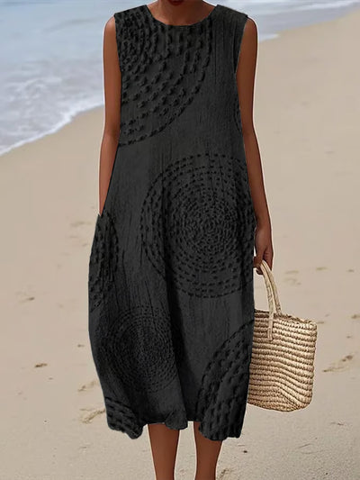 Laia | Vestido maxi con estampado texturizado