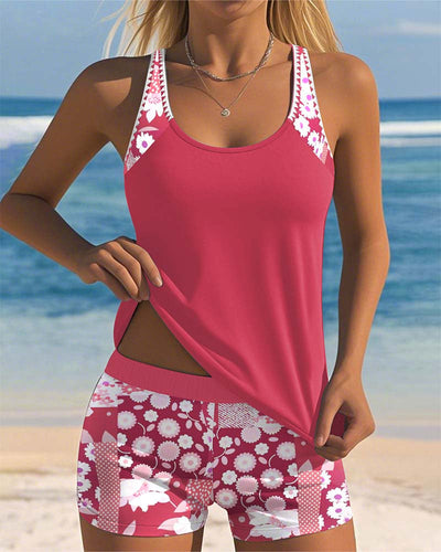 Candela | Bañador de dos piezas con ajuste cómodo y estilo playero floral