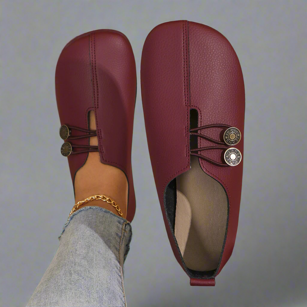 Elicia - Mocasines de ante de cabra premium