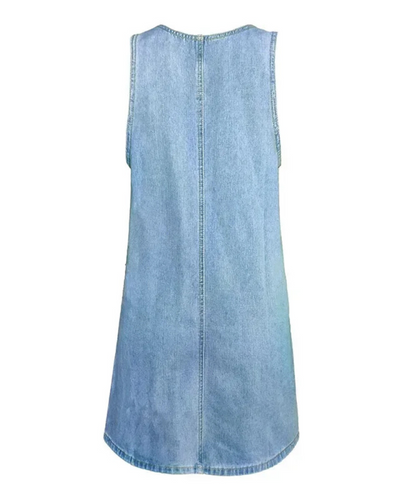 Crisann | Vestido de verano de denim práctico y ligero