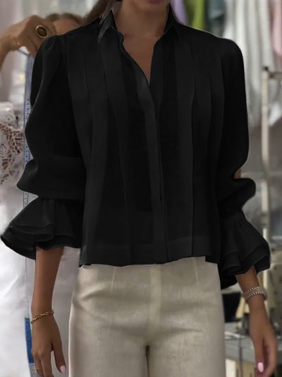 Alyss | Blusa con solapa elegante