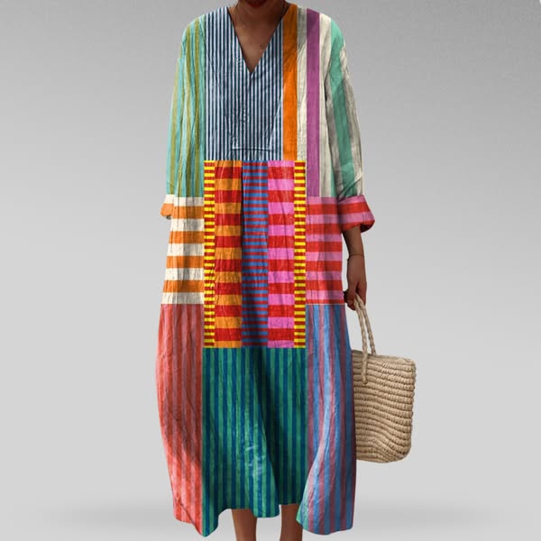 Amalia | Elegante vestido geométrico