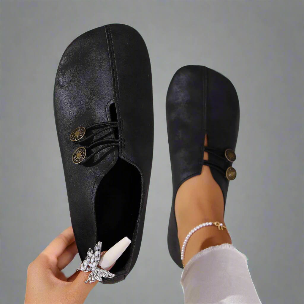 Elicia - Mocasines de ante de cabra premium