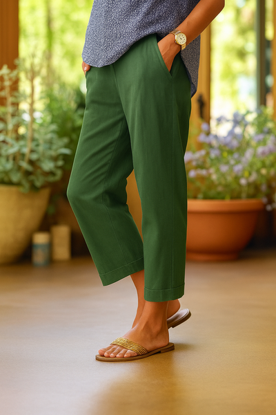 Cyntia | Pantalones de Verano de Lino y Algodón