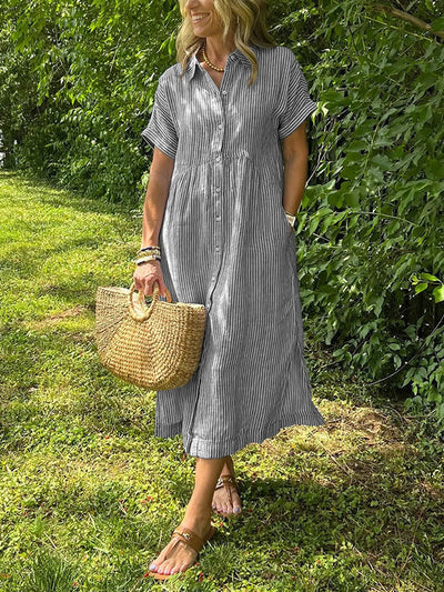Belicia | Vestido relajado a rayas