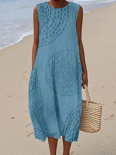 Laia | Vestido maxi con estampado texturizado