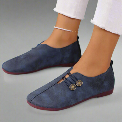 Elicia - Mocasines de ante de cabra premium
