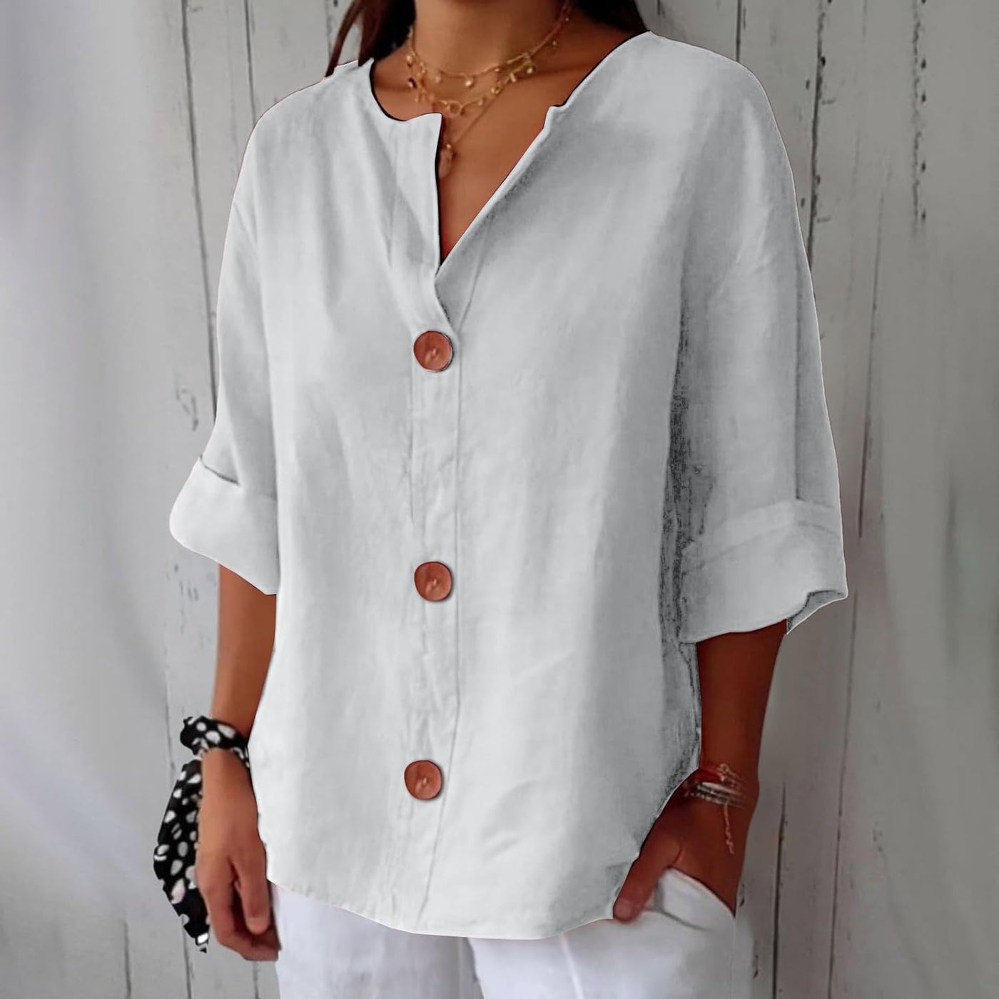 Dirica | Blusa casual de lino
