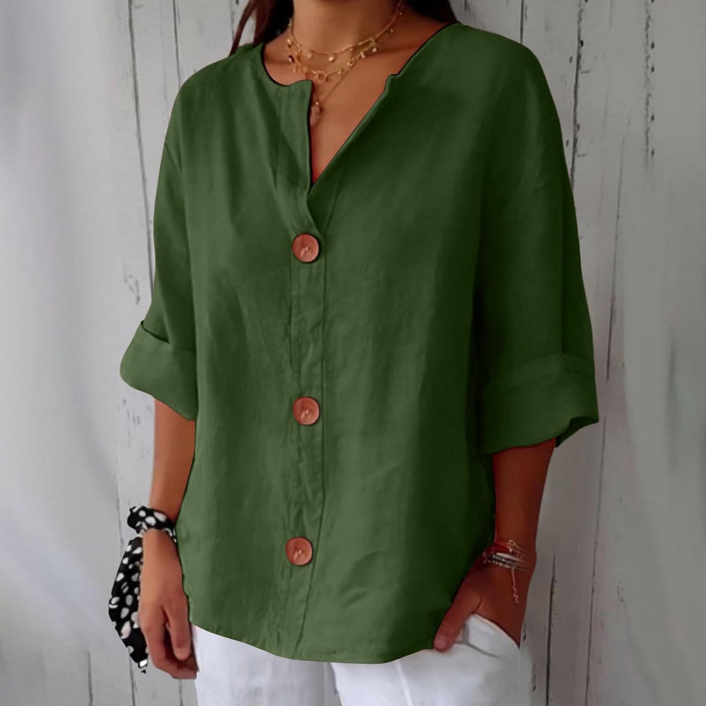 Dirica | Blusa casual de lino