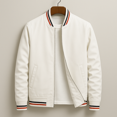 Alec | Elegante chaqueta bomber a rayas