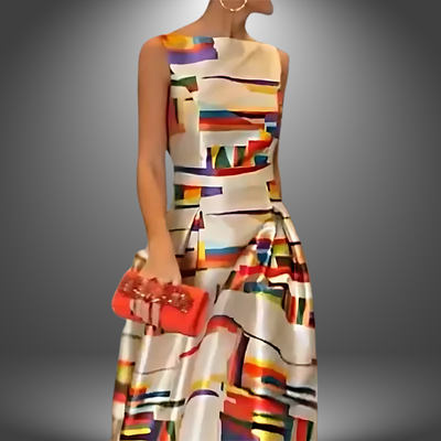 Aletta - Vestido largo casual artesanal
