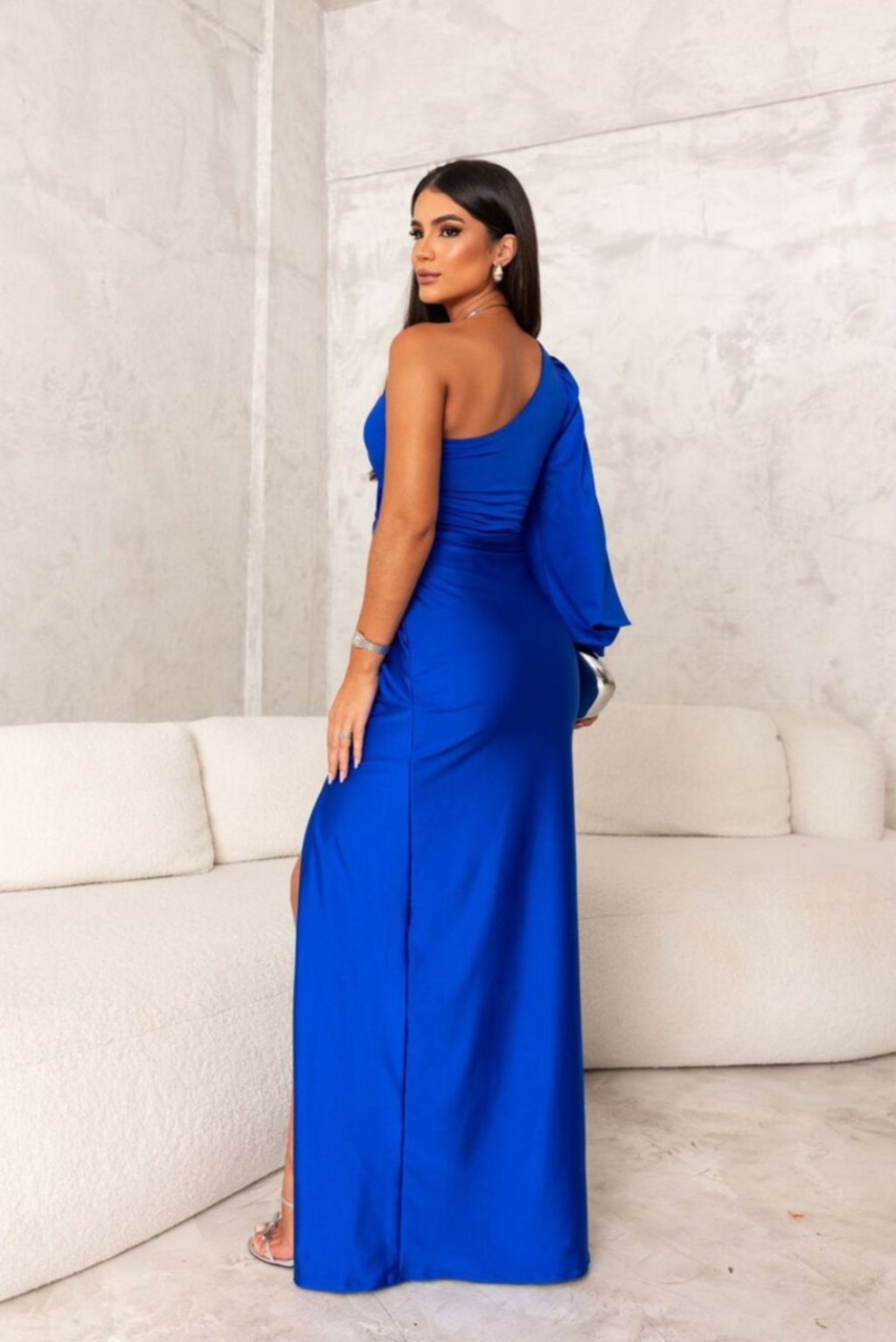Viena | Elegante vestido largo de un solo hombro