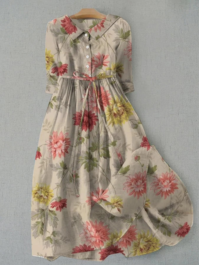 Zinnia | Vestido camisero con cordones para mujer