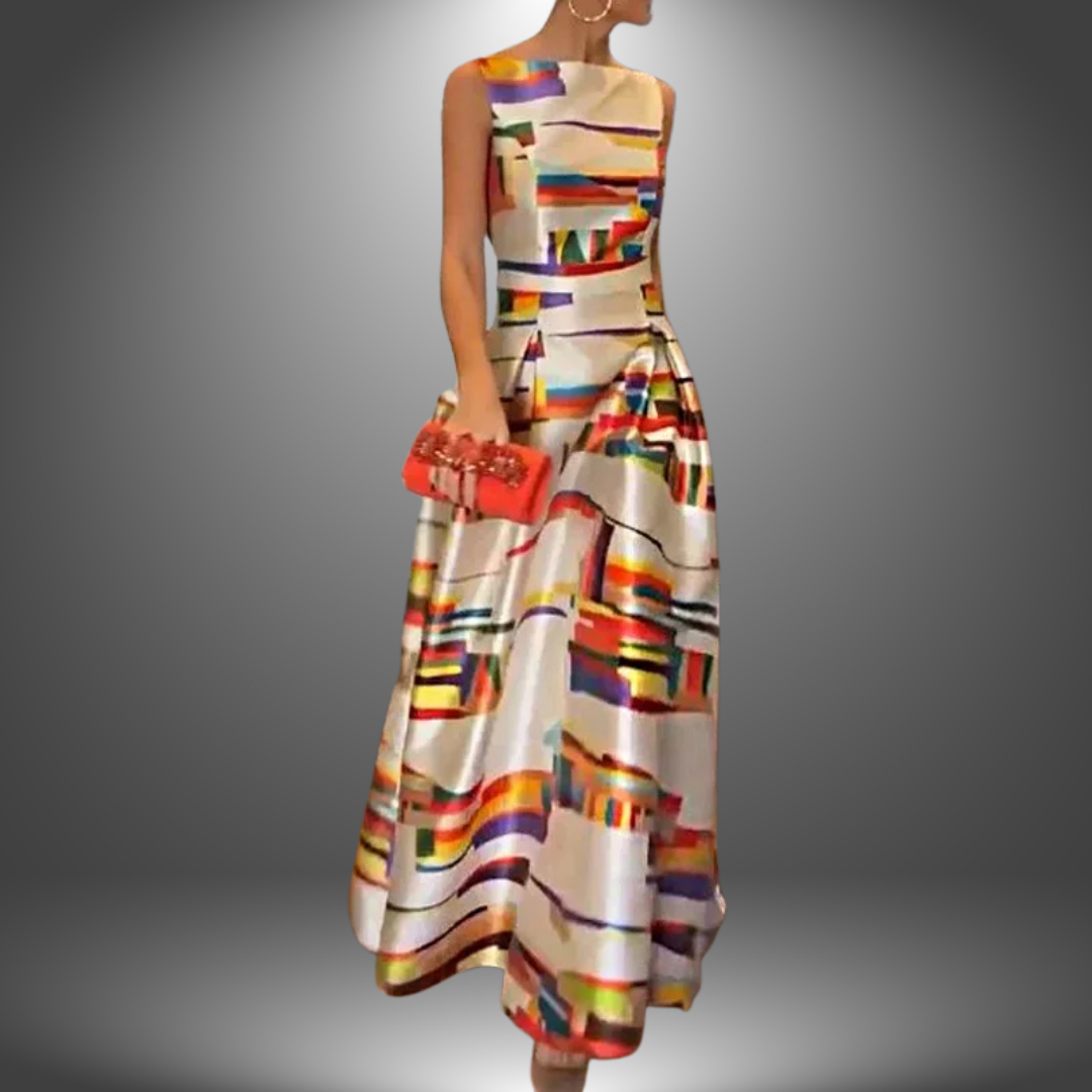 Aletta - Vestido largo casual artesanal