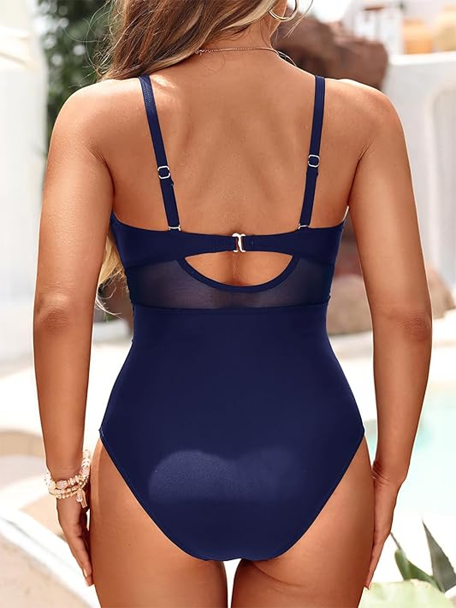 Casey | Bañador de una pieza para mujer con transparencias moldeadoras