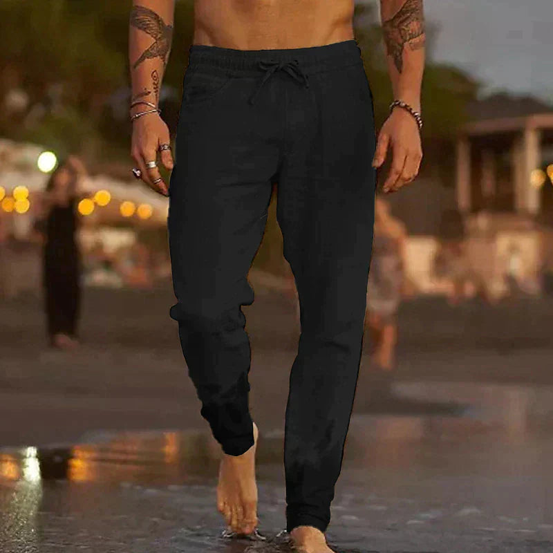 Mateo - Pantalones Casuales De Lino