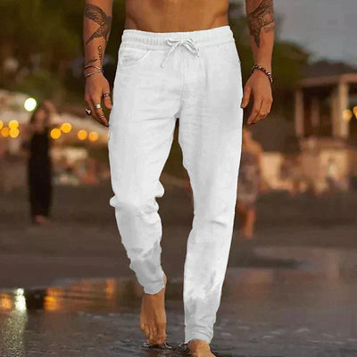 Mateo - Pantalones Casuales De Lino