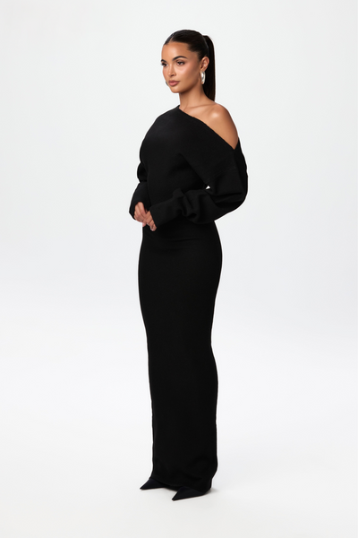 Sarela | Vestido jersey sin hombros
