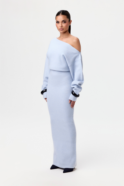 Sarela | Vestido jersey sin hombros