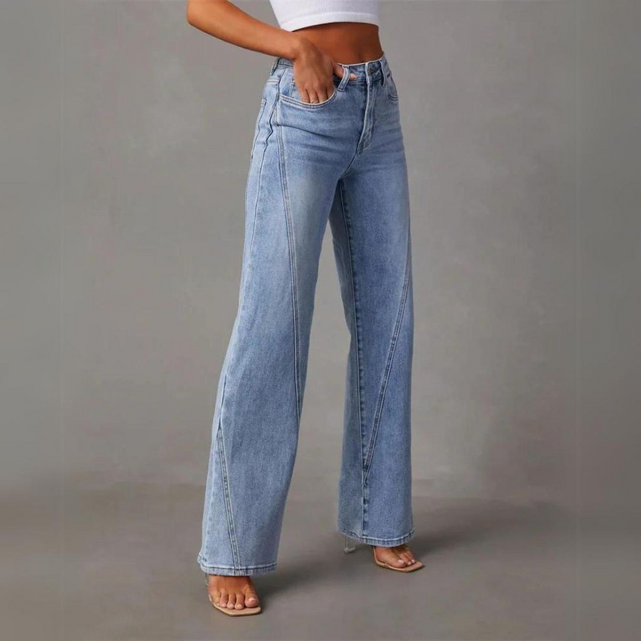 Carina | Jeans Anchos Con Cintura Alta