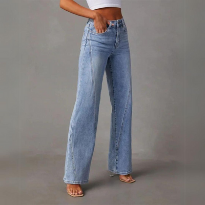 Carina | Jeans Anchos Con Cintura Alta