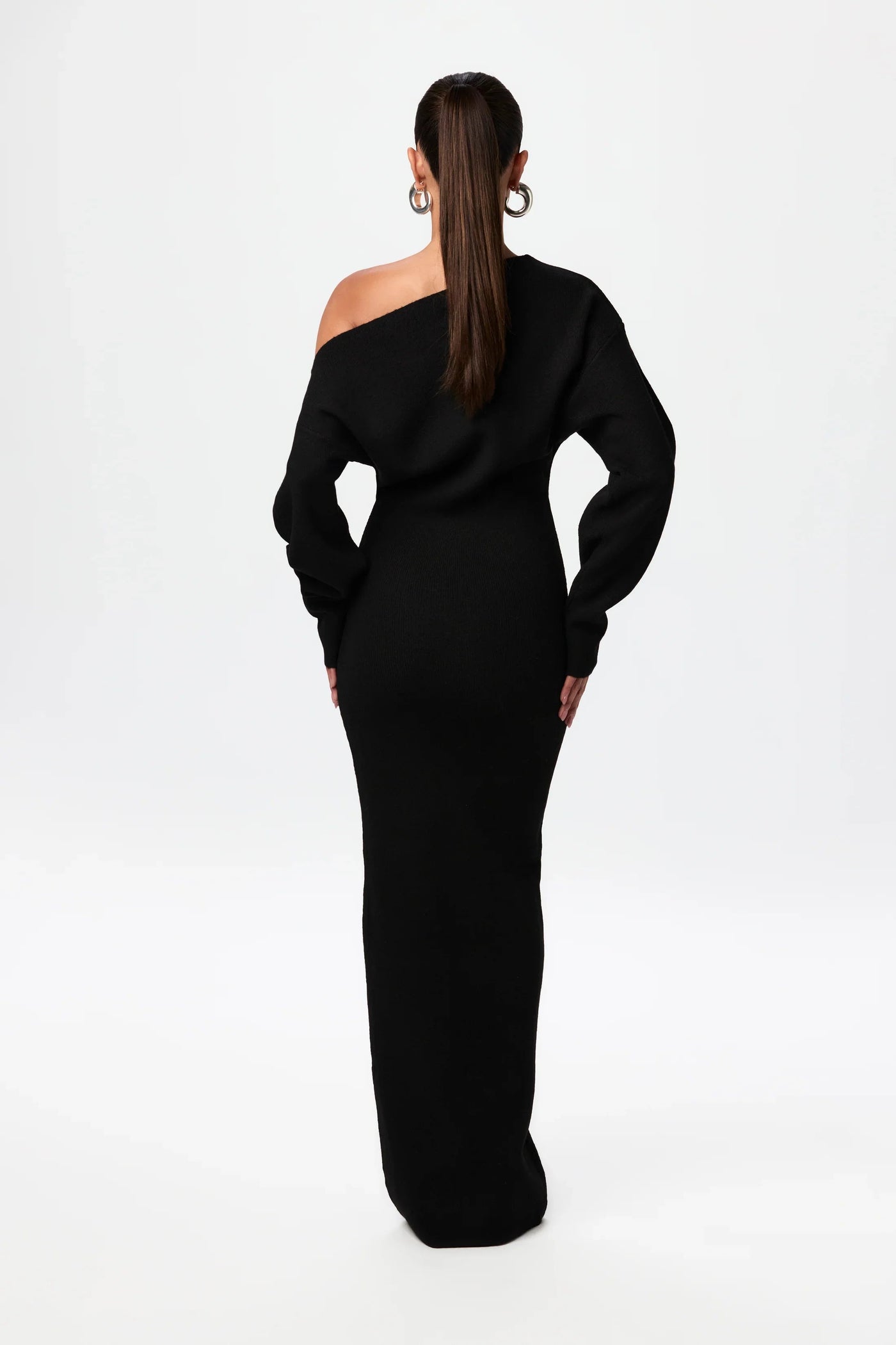 Sarela | Vestido jersey sin hombros