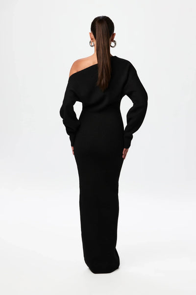 Sarela | Vestido jersey sin hombros