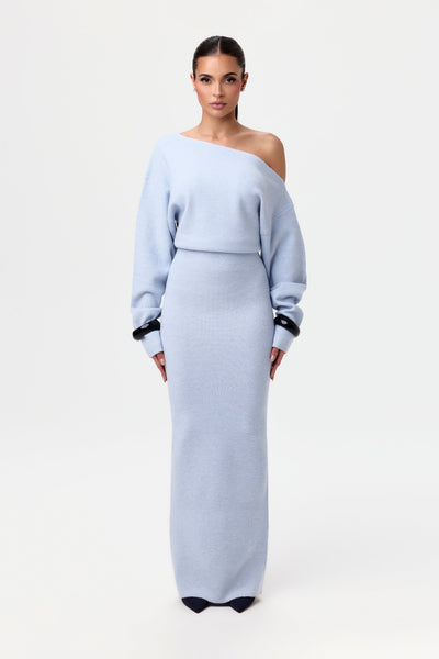 Sarela | Vestido jersey sin hombros