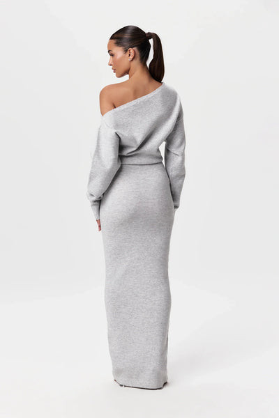Sarela | Vestido jersey sin hombros