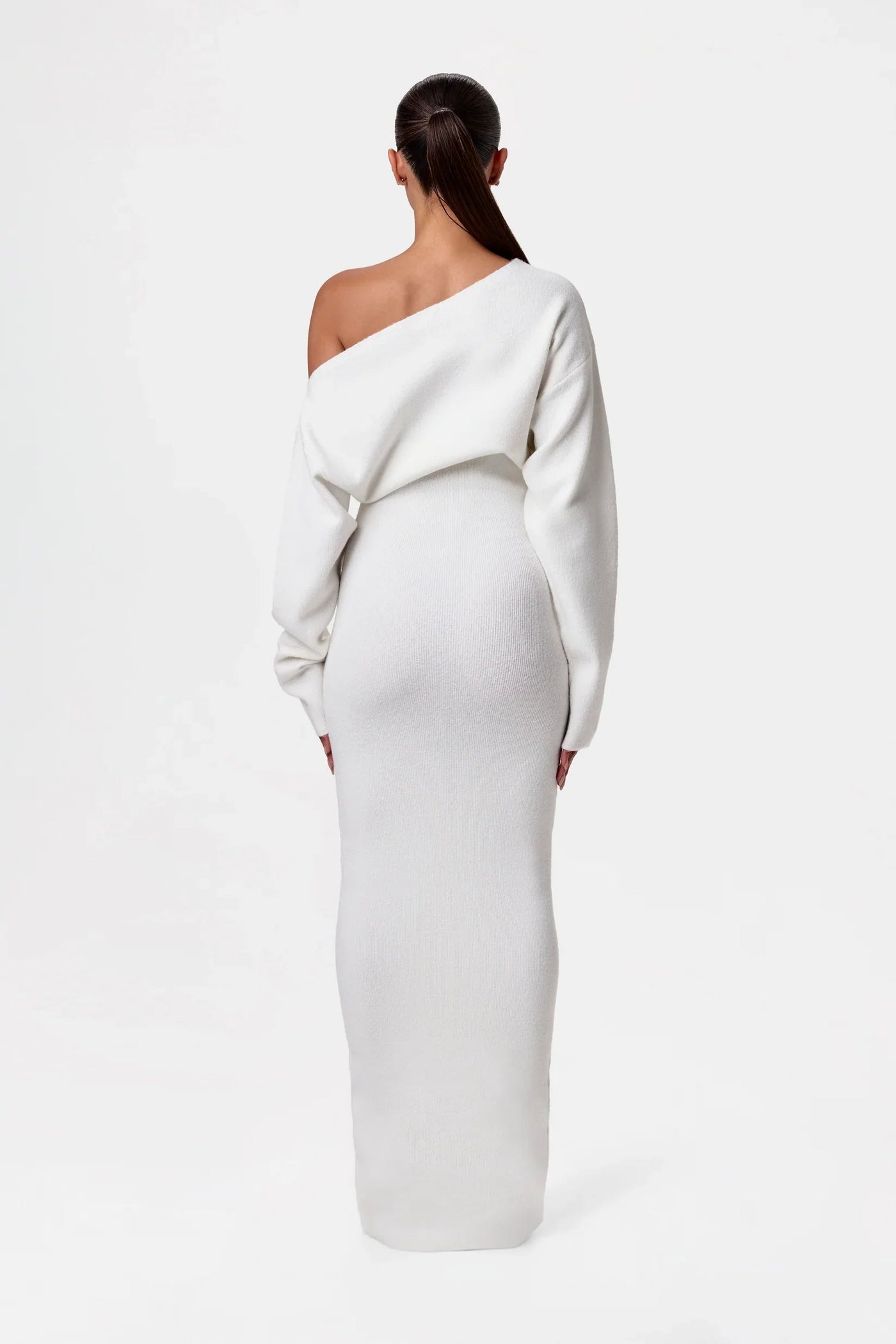 Sarela | Vestido jersey sin hombros