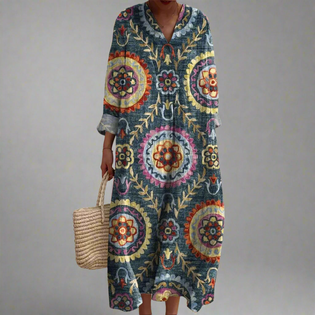 Mila | Elegante vestido geométrico