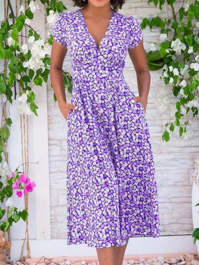 Aletia | Vestido Midi Ligero Con Bolsillos