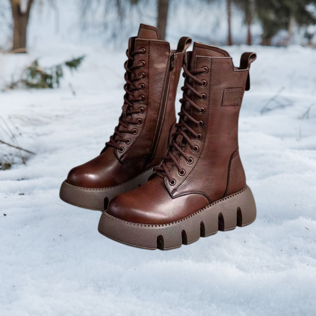 Alisa | Botas Ortopédicas de Cuero para Invierno