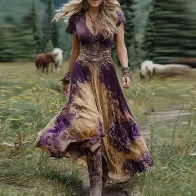 Marina | Vestido floral sartorial y fluido