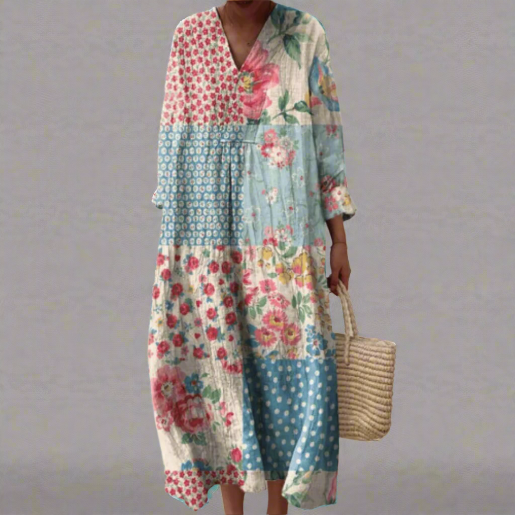 Emma | Elegante vestido geométrico